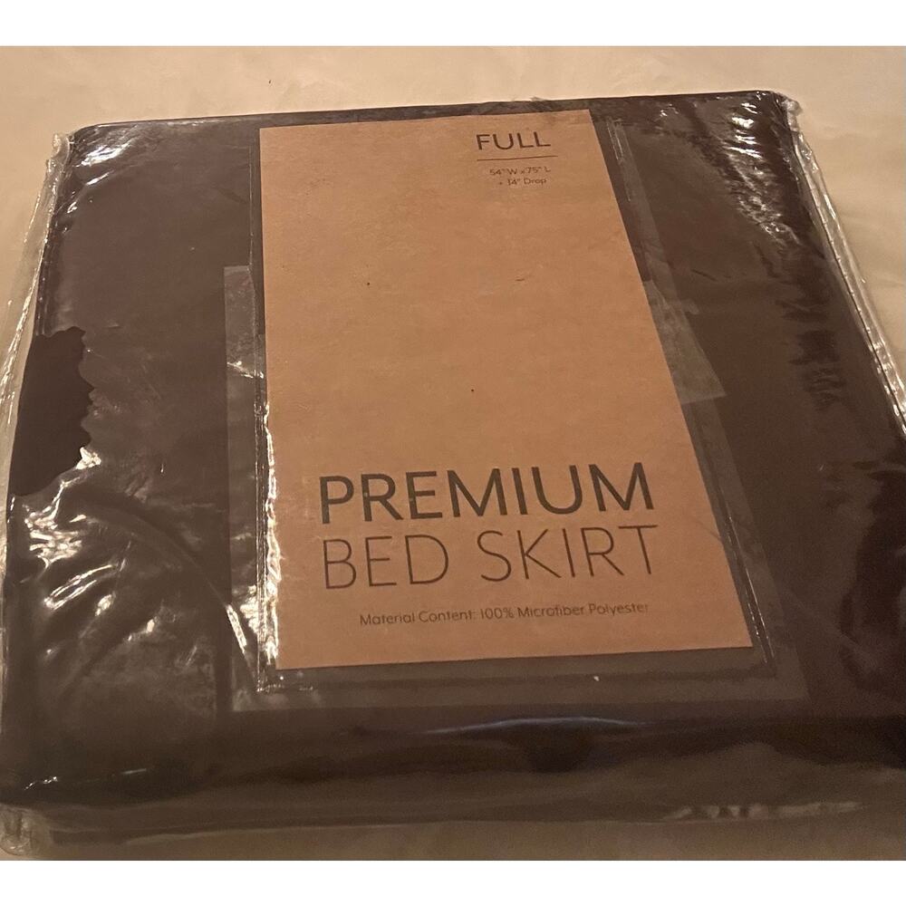 Premium bed skirt, full size 
2 premium pillowcase standard size